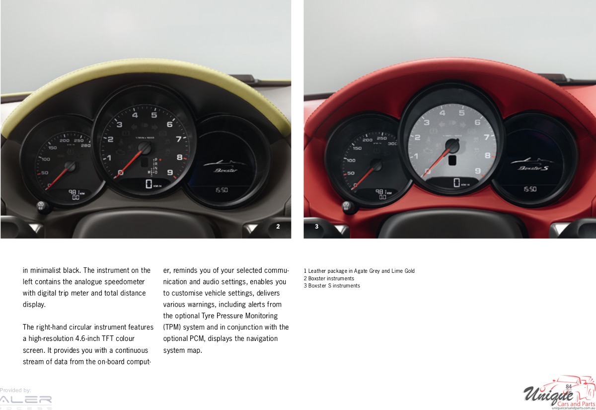 2014 Porsche Boxster Brochure Page 88